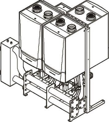 SYSTEME CASCADE PREFAB COMPLET POUR MONTAGE EN RG DE 3X QUINTA ACE 160 REMEHA