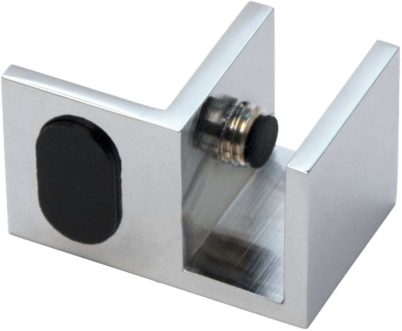 ARRET POUR PORTE PIVOTANTE+PANNEAU LATERAL PASPARTOE GAUCHE CHROME