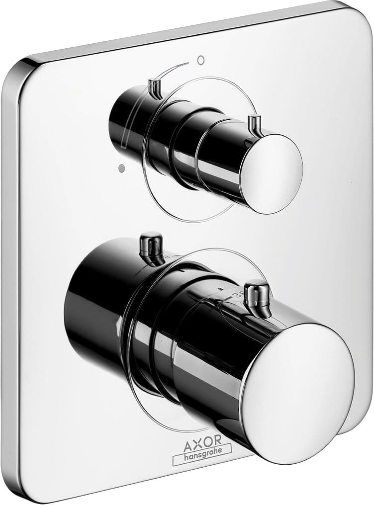 SET DE FINITION THERMOSTAT + ROBINET D'ARRET CITTERIO M HANSGROHE CHROME