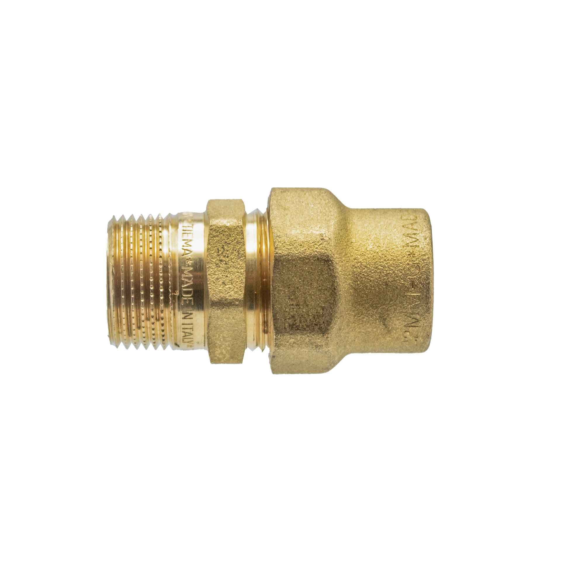 RACCORD DROIT BICONE GAZ BG271 1/2MX12