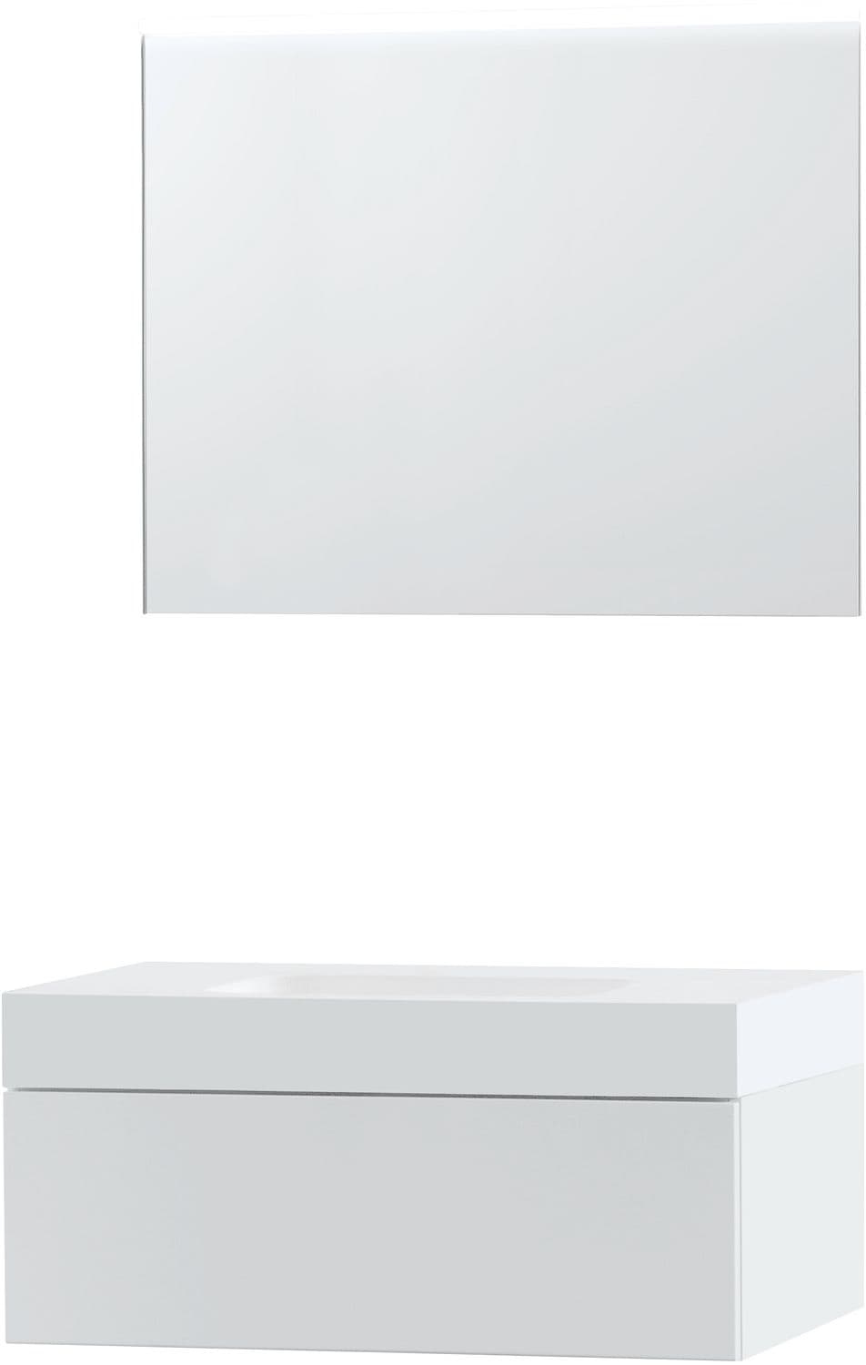 MEUBLE PURO SOLO BLANC 90 1 TIROIR SOLID PURO MIROIR