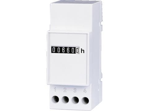 Compteur horaire sans remise à zéro 99.999,99h Din rail 230Vac 50Hz H60mm