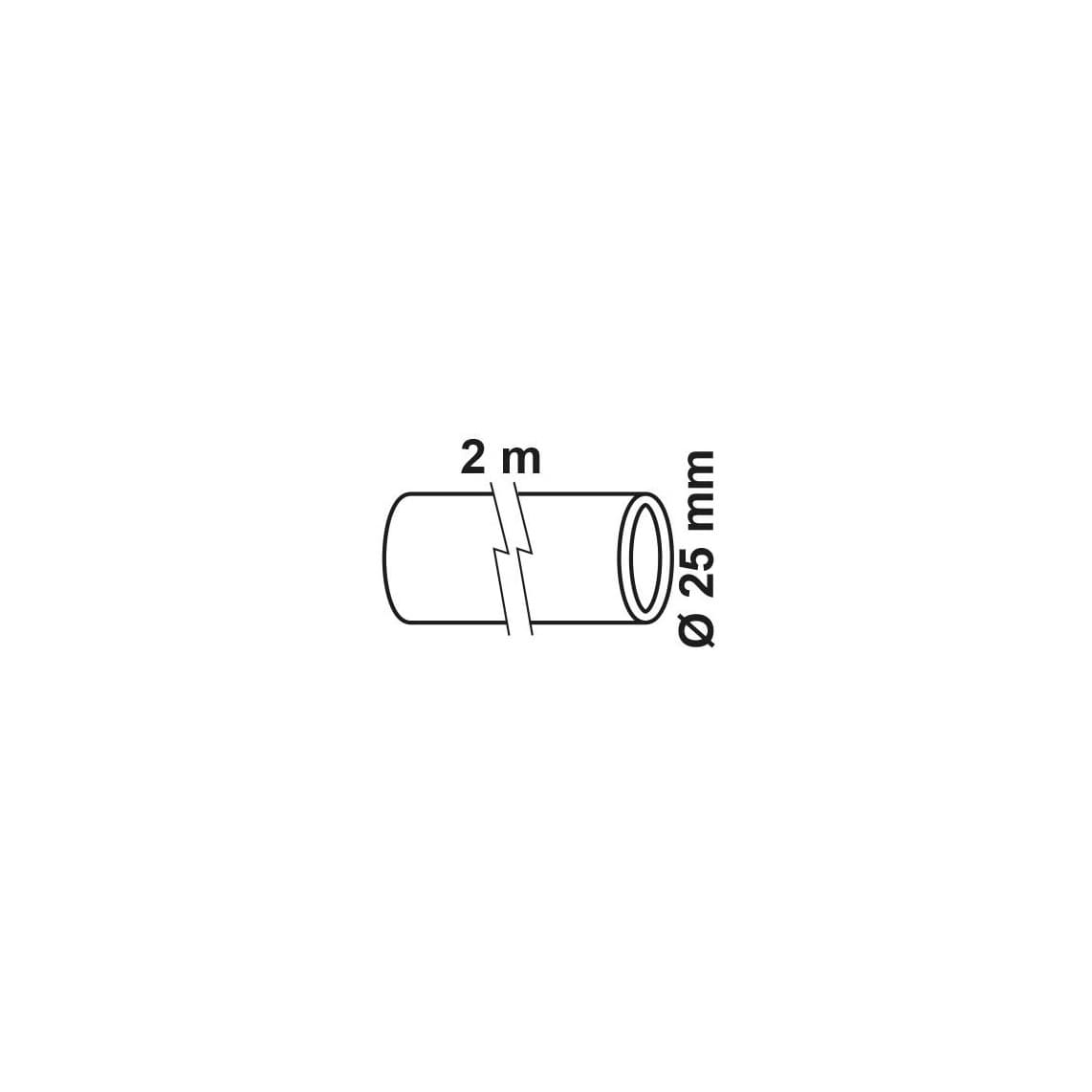 984828655 Tube PEHD/socarex, Ø 25 mm, tige 2 m