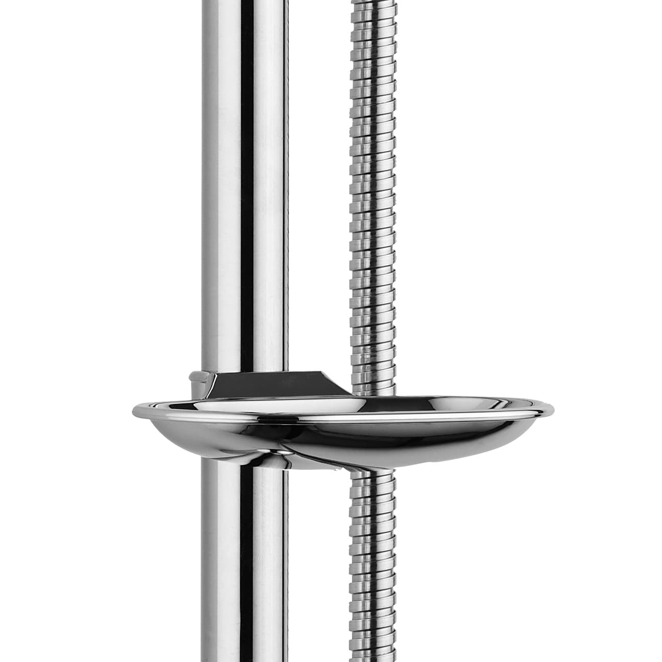 ALONI NEW MONO COMPLETE SET SLIDING SHOWER RAIL – WITH 1 FUNCTION HAND SHOWER, METAL SHOWER HOSE AND SOAP DISH – CHROME