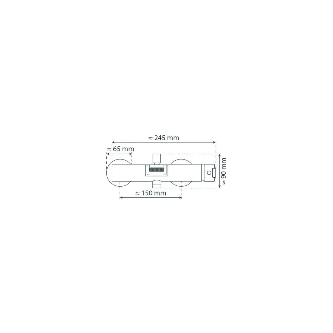 36130 IDROVIA Mitigeur bain/douche, avec bec cascade, chromé