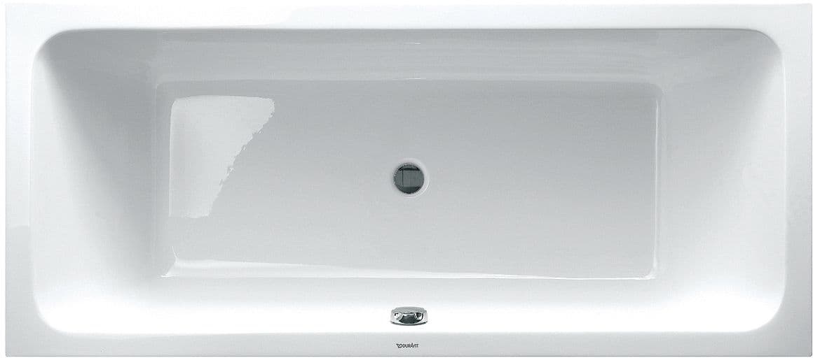 BAIN DUO D-CODE DURAVIT SANS PIEDS 180-80CM BLANC CENTRE