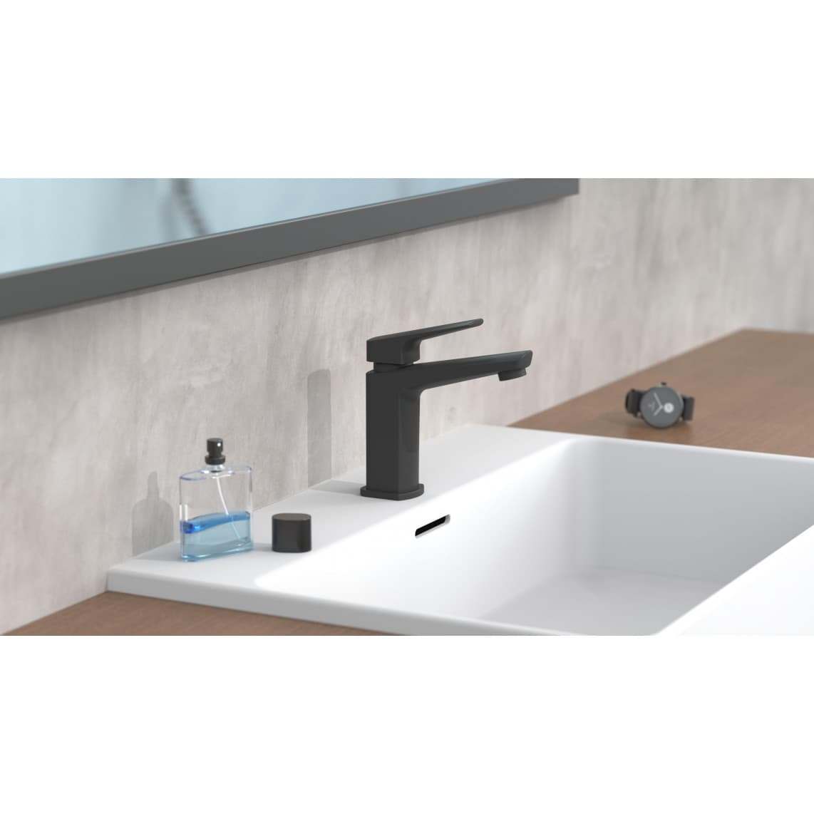 34016 RAVEN Mitigeur lavabo, noir mat