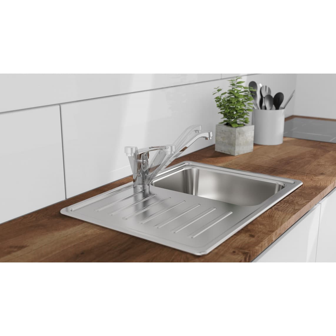 77250 GRANDE Keukenkraan, chroom