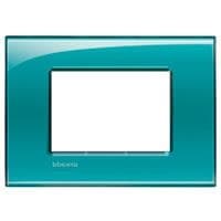 LivingLight - plaque rectangulaire 3 modules Vert