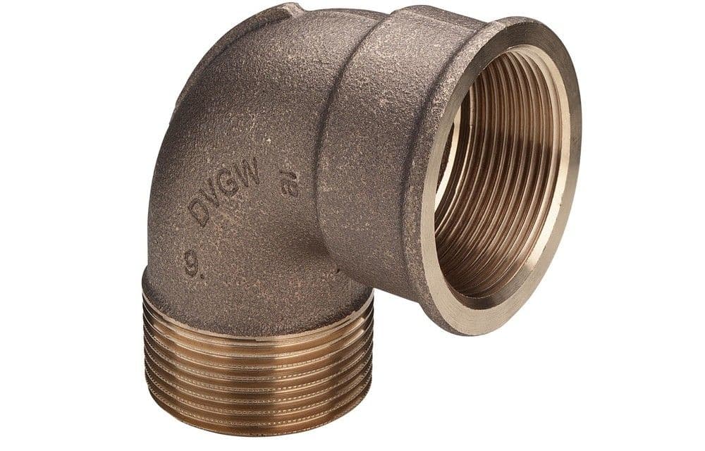 Viega knie 90° brons 3/8"MF vue 1