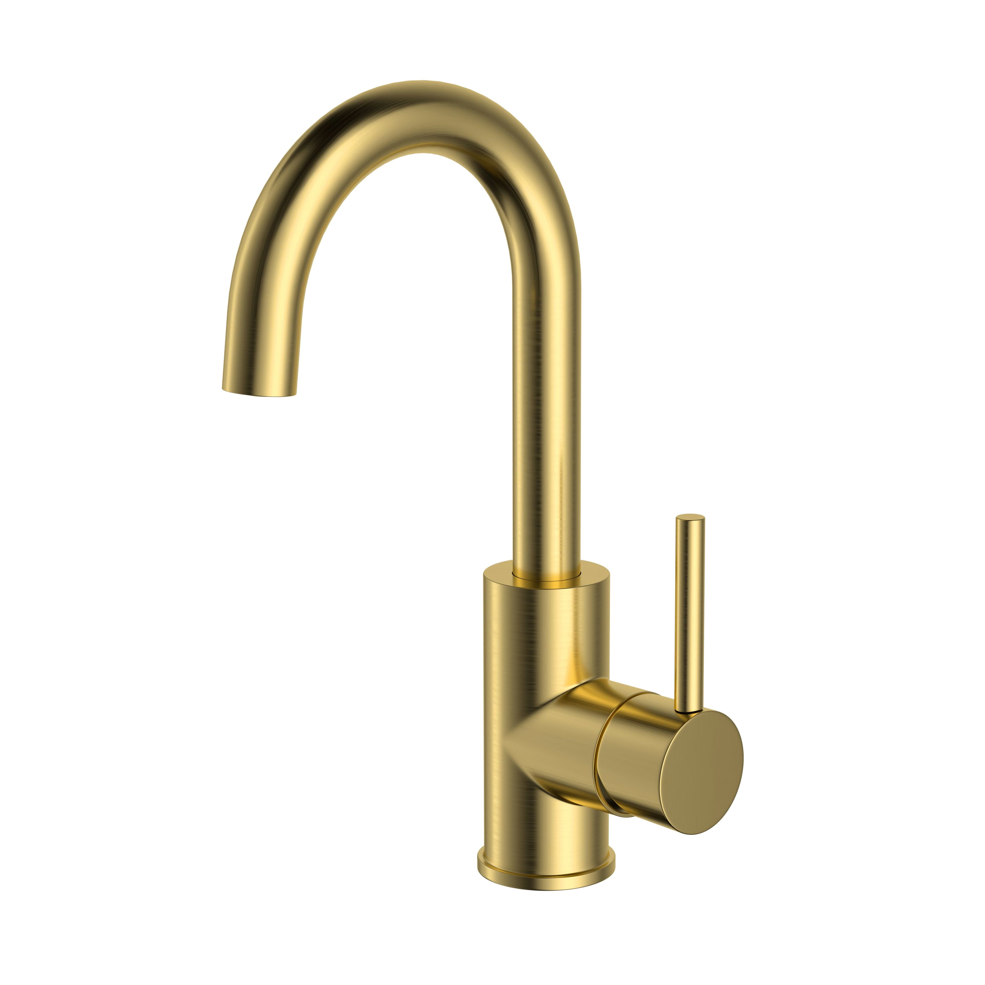 ALONI ENSY MITIGEUR DE LAVABO AVEC BEC ORIENTABLE - OR BROSSÉ vue 1