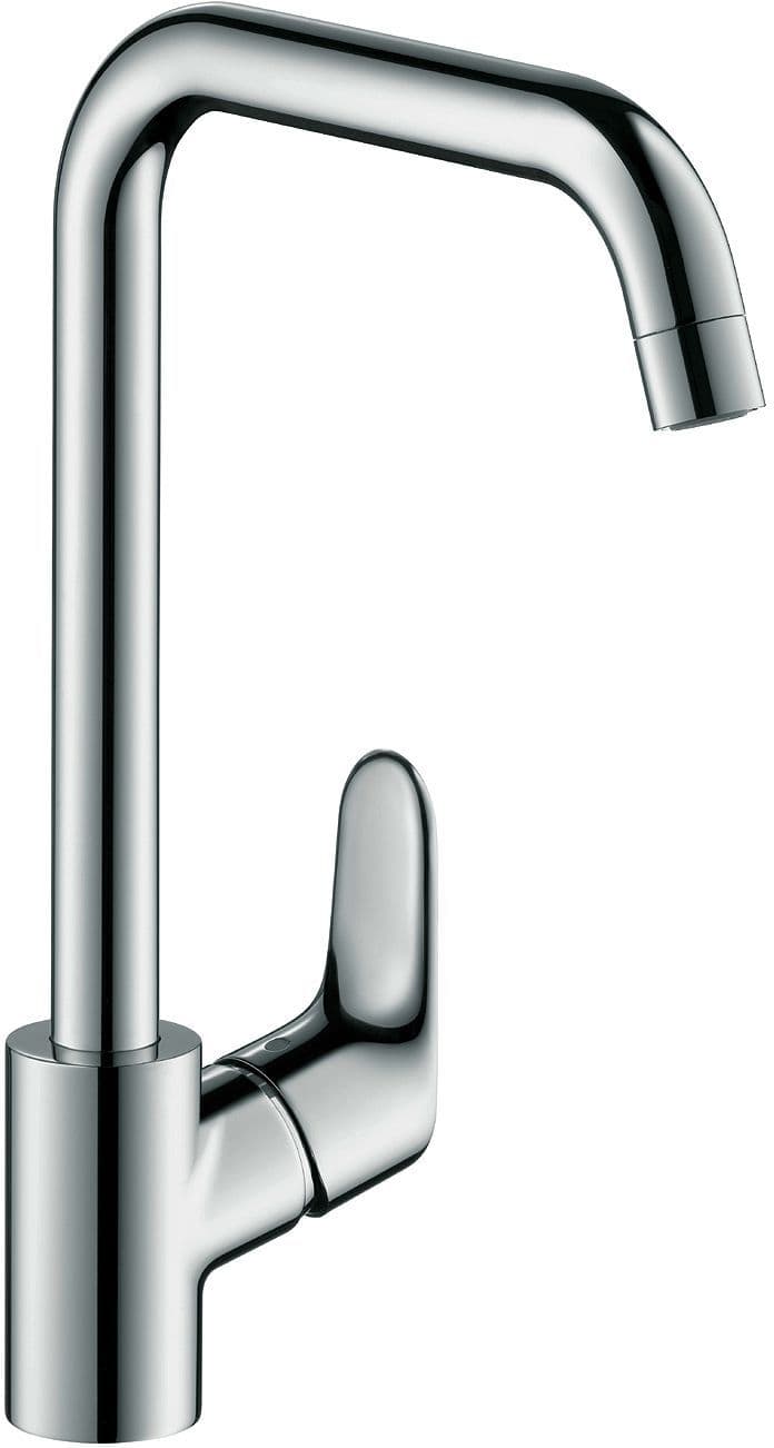 1GREEP MENGKRAAN KEUKEN FOCUS 260 HANSGROHE DRAAIBARE UITLOOP CHROOM vue 1