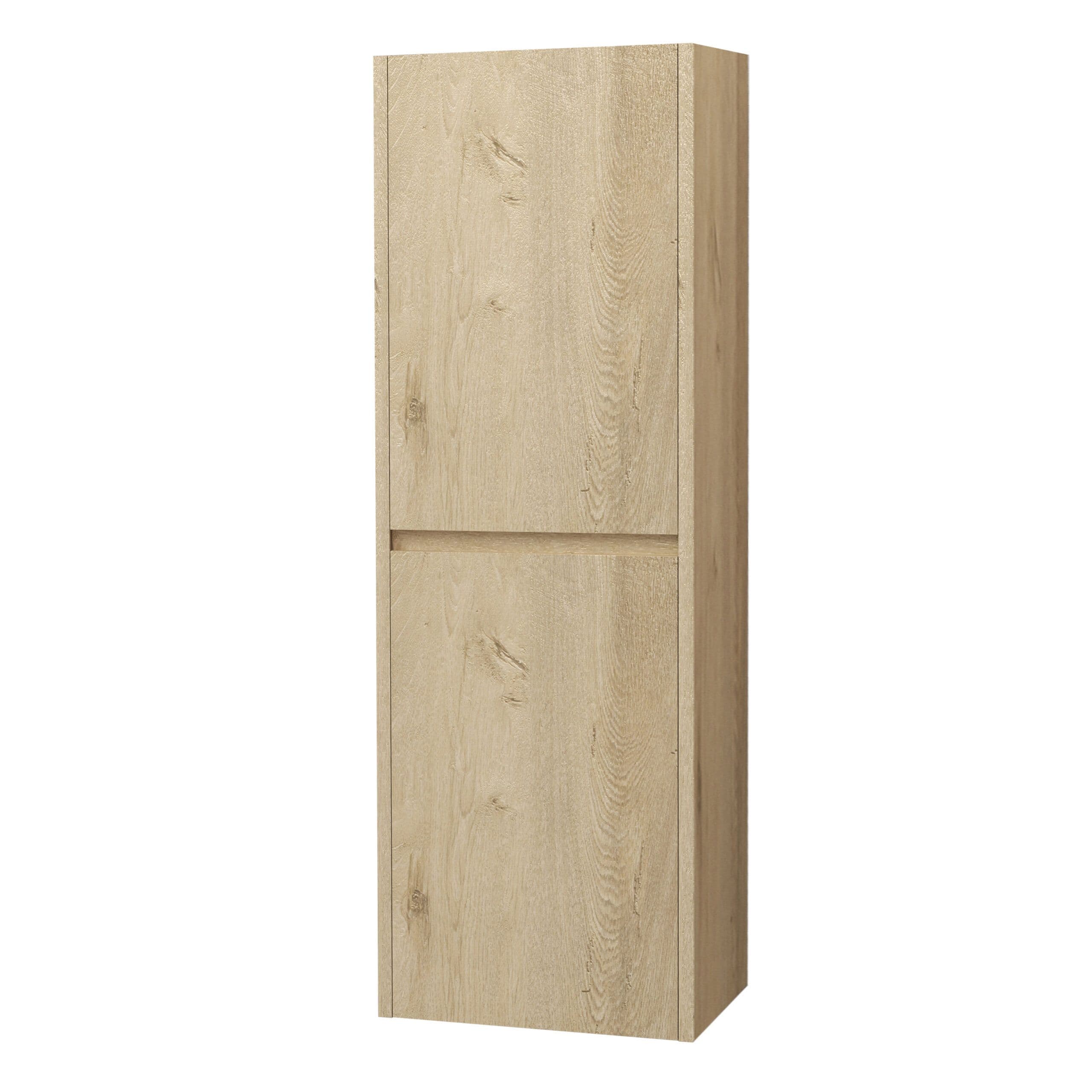 ALONI HAYAT COLONNE - 2 PORTES - SANS POIGNEE - SOFT CLOSE - RÉVERSIBLE - 35X135X35 CM - CHÊNE vue 1