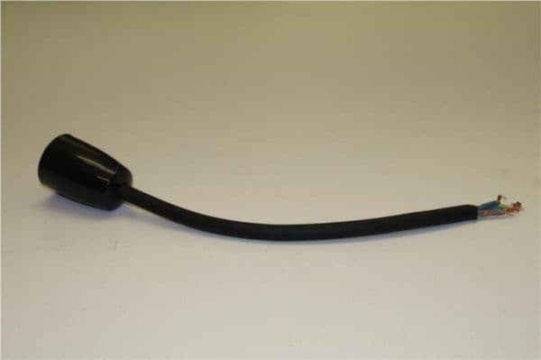 Koppelstekker 2 polig + A 16A 250V~ Zwart vue 1