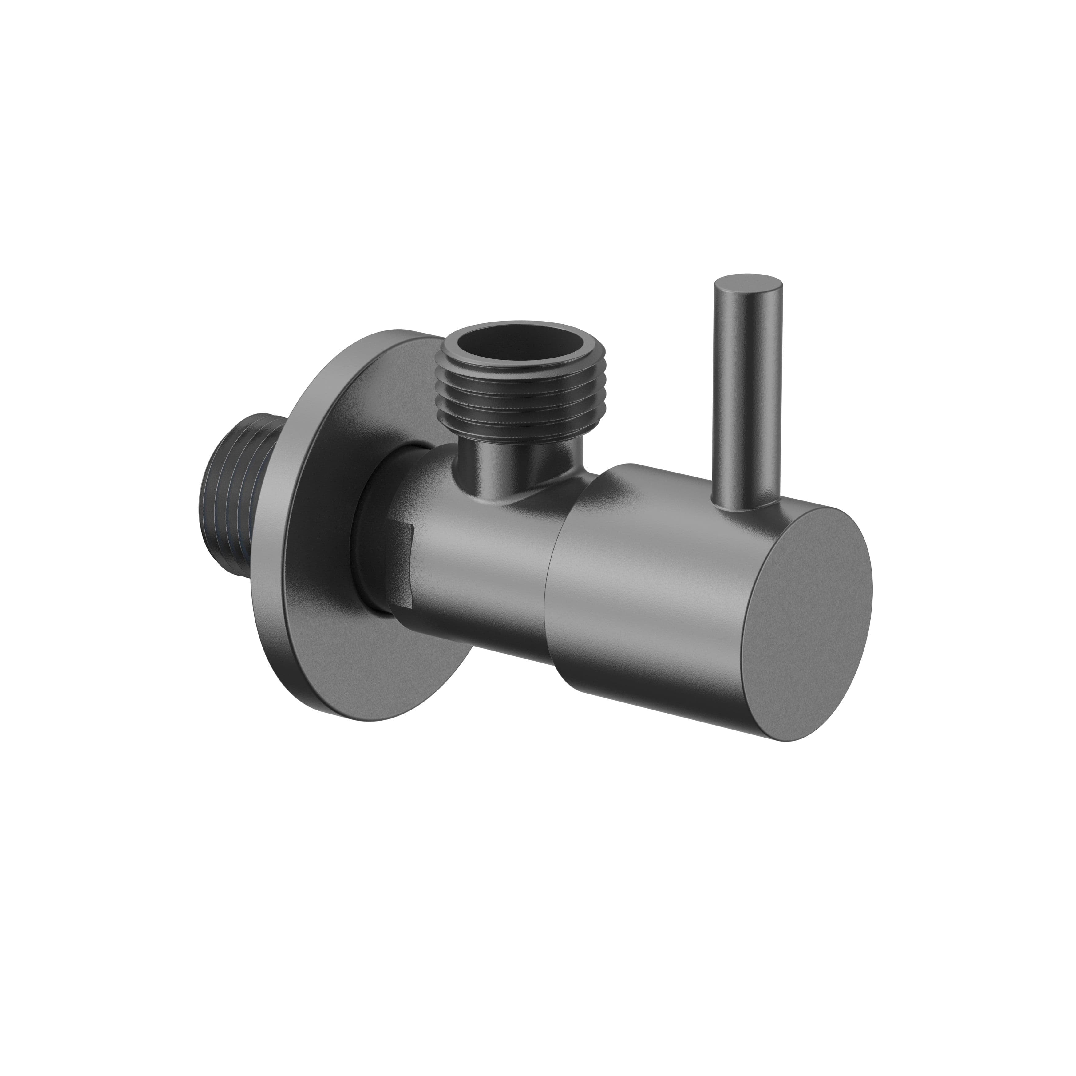 UNIFORMA HOEKSTOPKRAAN - 1/2" X 3/8" - GUNMETAL (PVD) vue 1