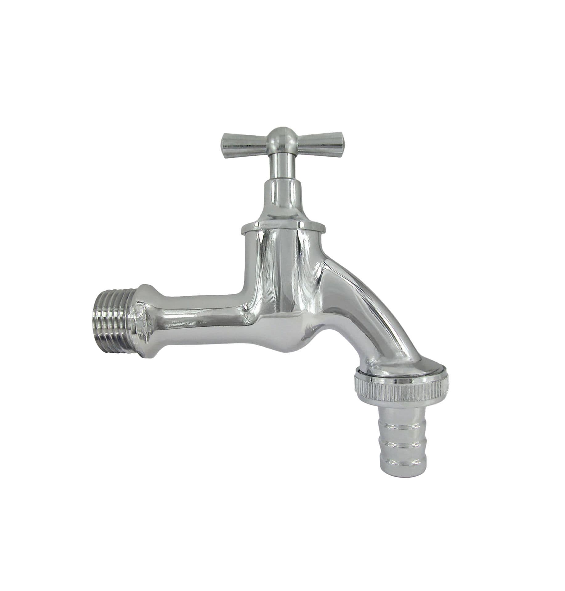 ROBINET DOUBLE SERVICE CHROME BRILLANT 356 1/2 vue 1