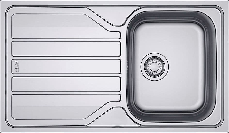 INBOUW SPOELTAFEL FLASH INOX FRANKE 1 BAK 1 VERLEK 860-500 vue 1