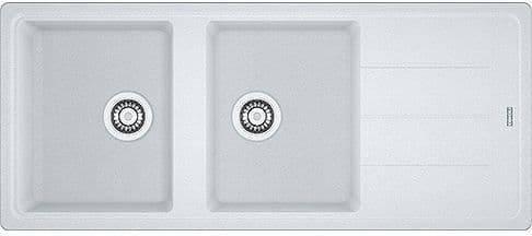 INBOUW SPOELTAFEL BASIS FRANKE 2 BAKKEN+VERLEK 116X500 METAAL WIT vue 1