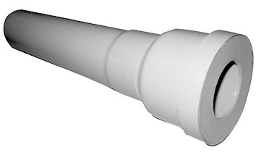 Nicoll manchon WC droit et rallonge sortie D 80 mm sortie D 85-107 mm PVC blanc vue 1