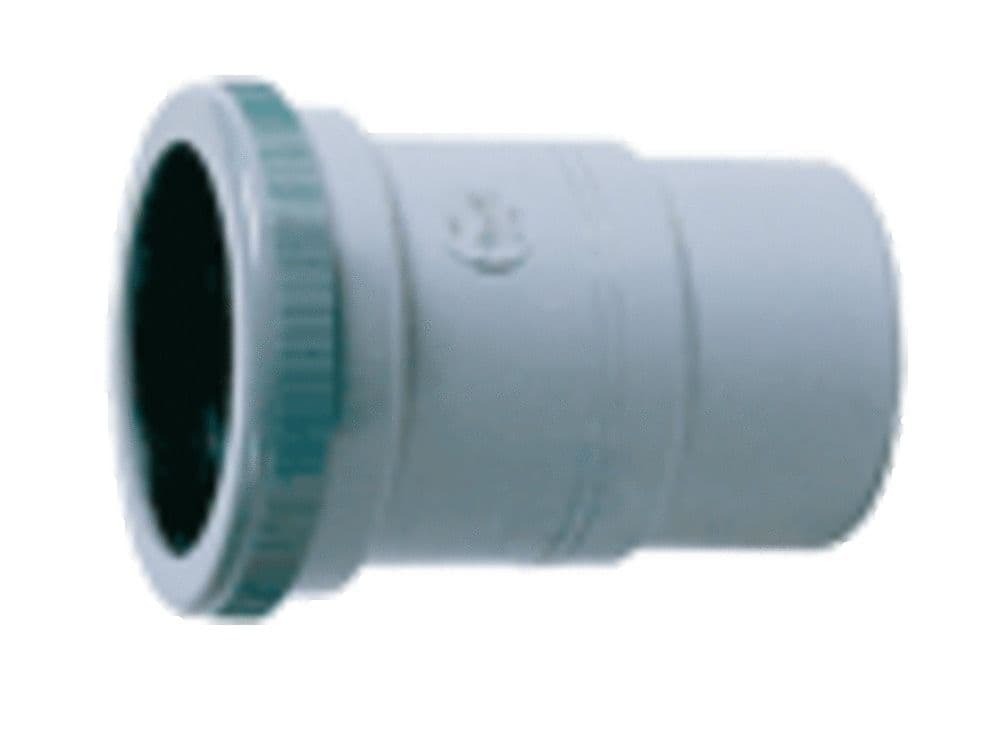 Nicoll raccord à coller PVC manchon de dilatation horizontale MF D 90 gris vue 1