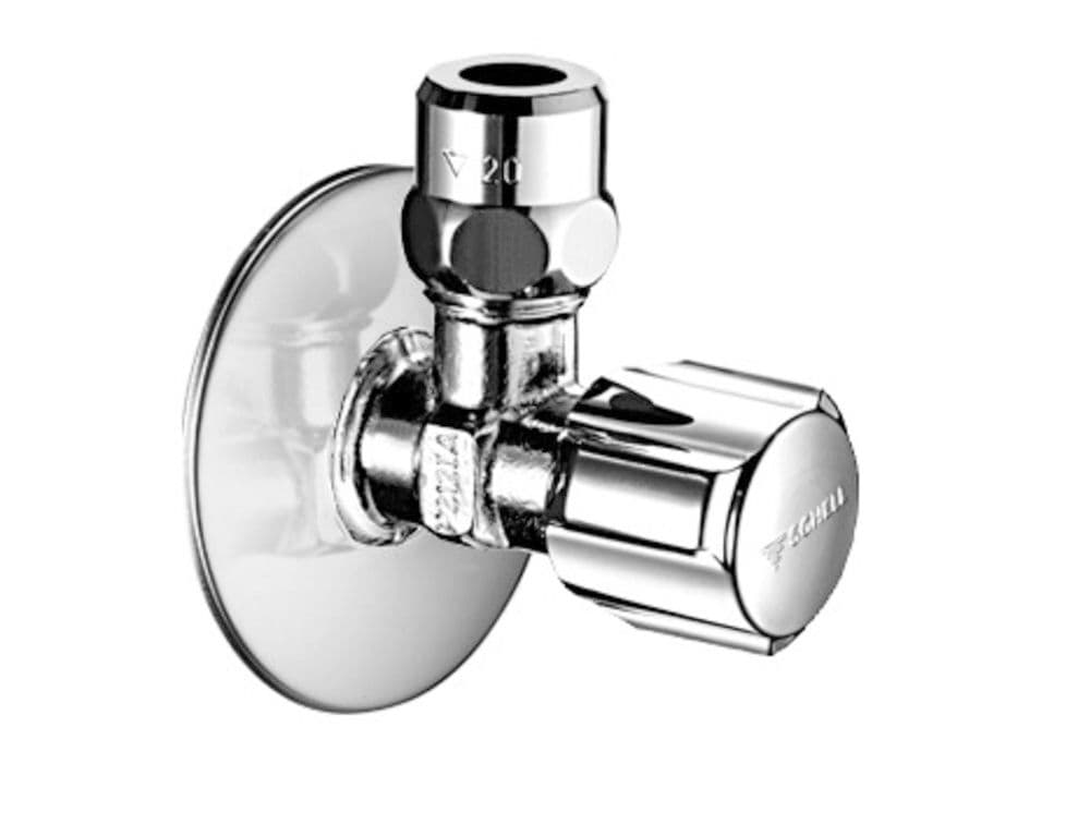 Schell robinet d'équerre version courte chrome G 1/2"M x G 3/8"M vue 1