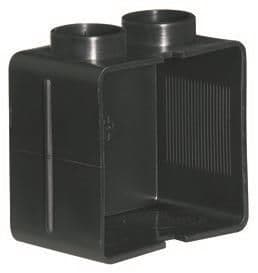 60 x 60 x 50mm flush-mounting box 2 entries vue 1