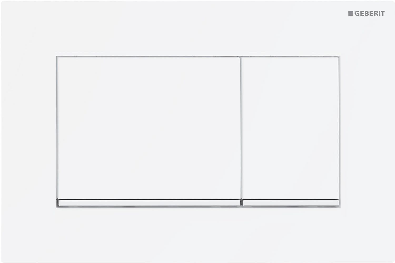 DUWPLAAT 2-TOETS SIGMA20 HOEKIG GEBERIT WIT MET MAT WIT DESIGNSTROOK vue 1