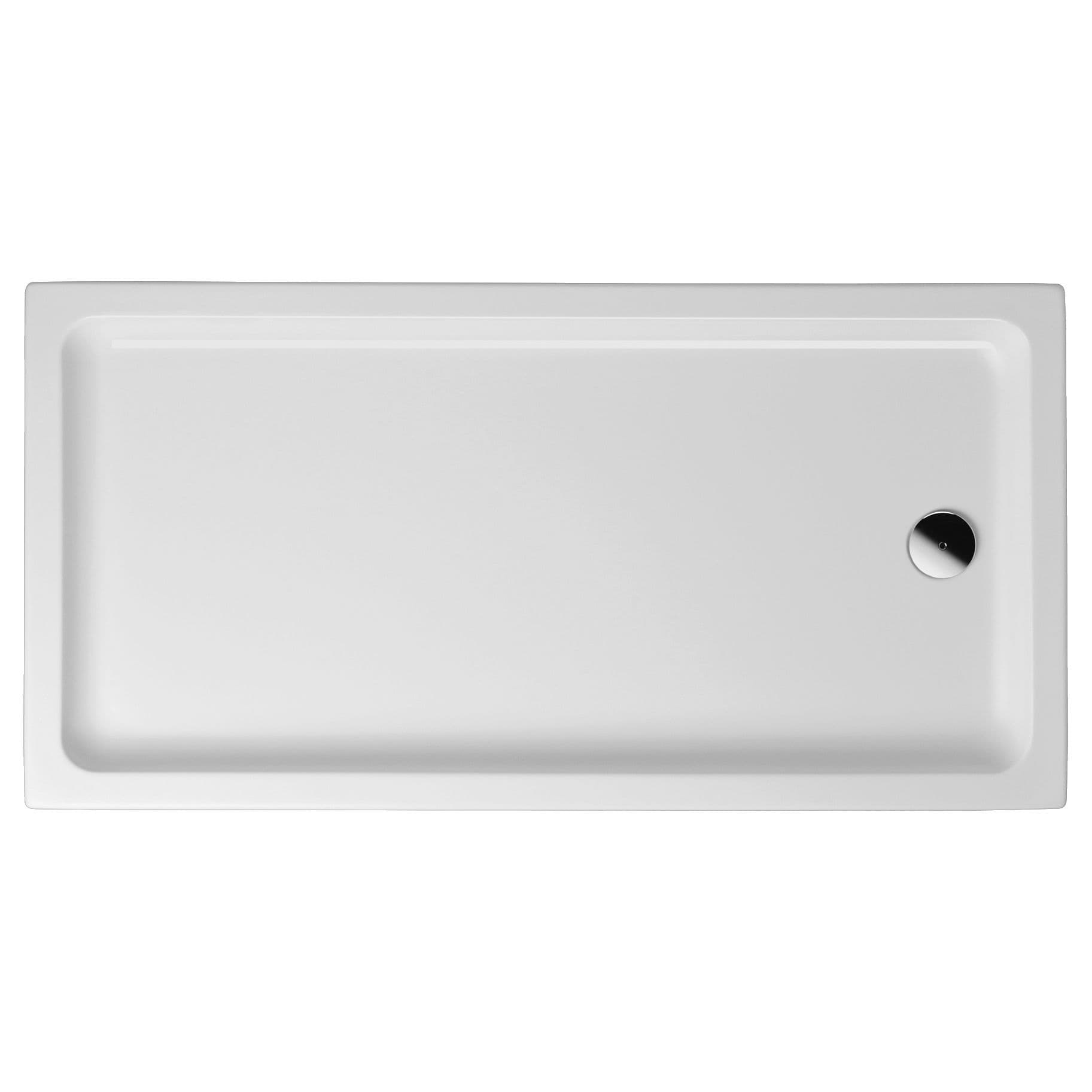 ALONI RECEVEUR DE DOUCHE - RECTANGULAIRE - ACRYLIQUE - 120X80X4 CM - BLANC BRILLANT vue 1