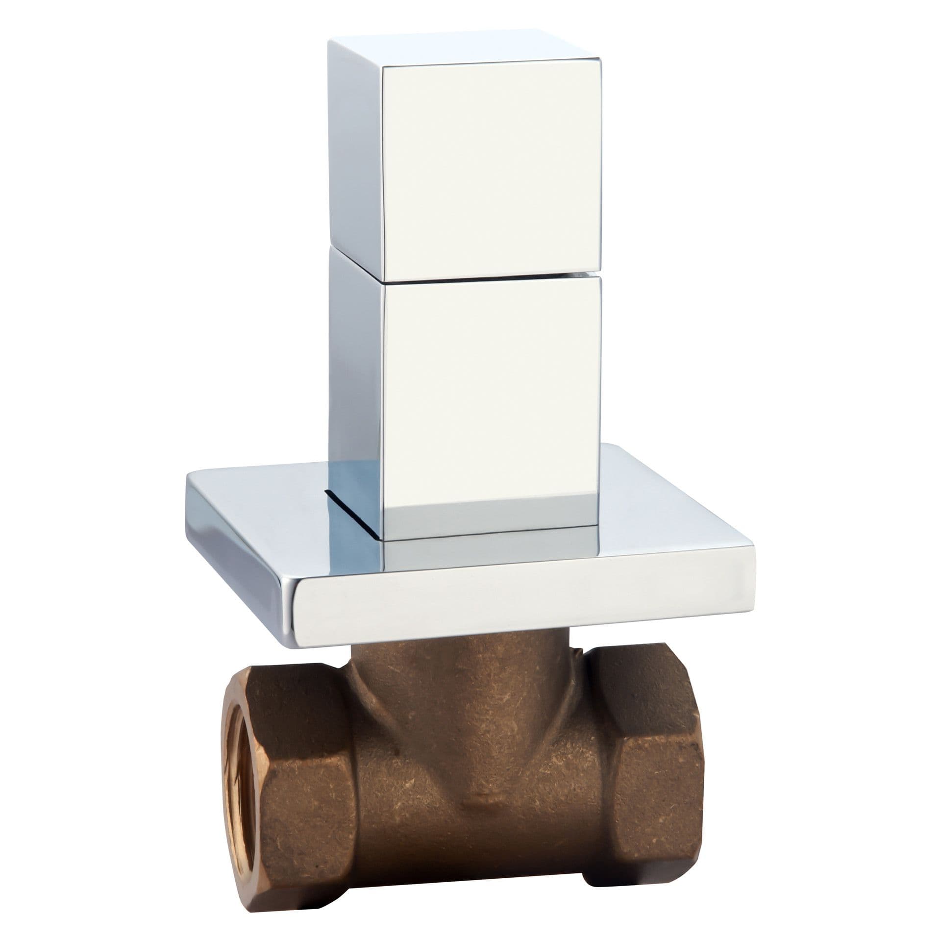 ALONI QUADRO INBOUW HOEKSTOPKRAAN 1/2 X 1/2 - CHROOM vue 1