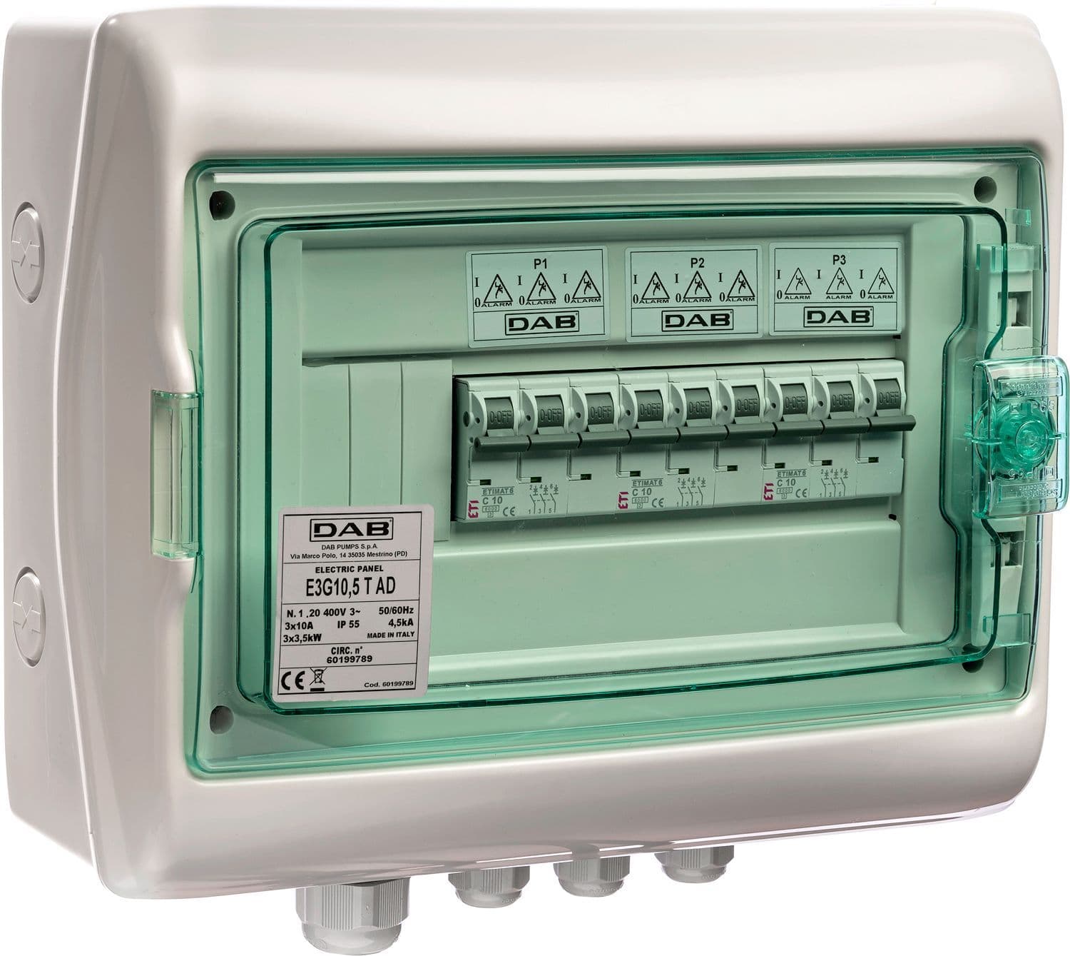 SCHAKELKAST VOOR 2X ESYBOX MAX DAB 400V vue 1