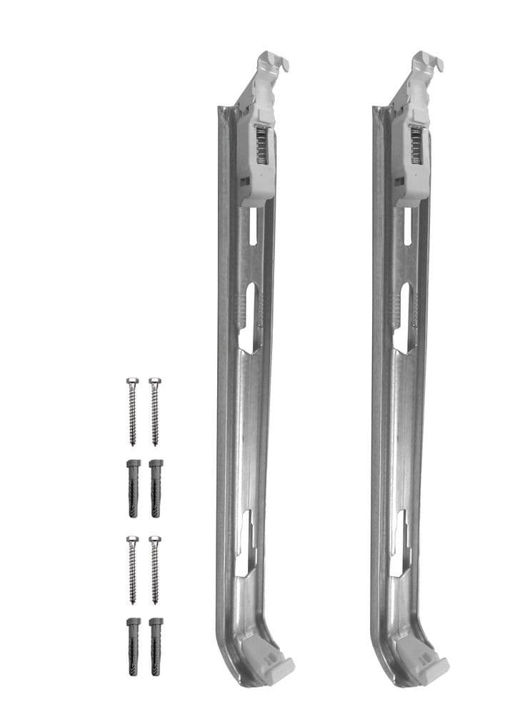 Henrad jeu 2 consoles radiateurs panneaux Henrad sans pattes fixation H400mm vue 1