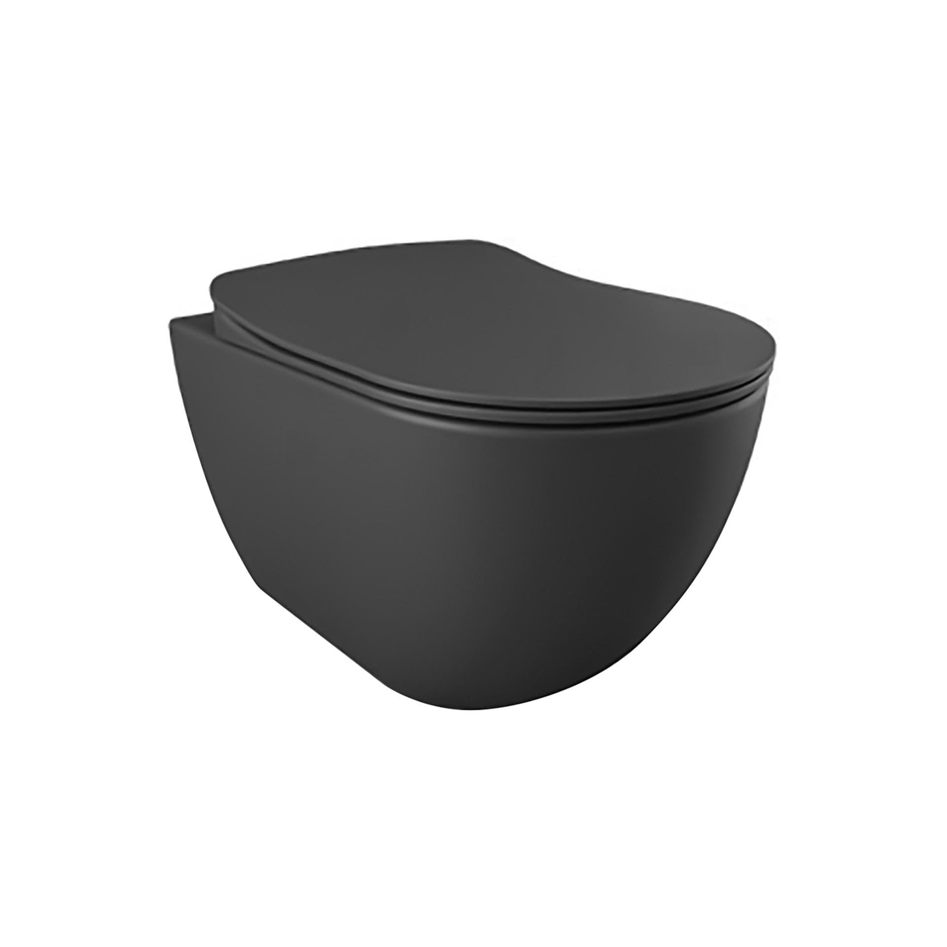 CREAVIT FREE HANGTOILET - RANDLOOS - ZONDER ZITTING - MAT ANTRACIET vue 1