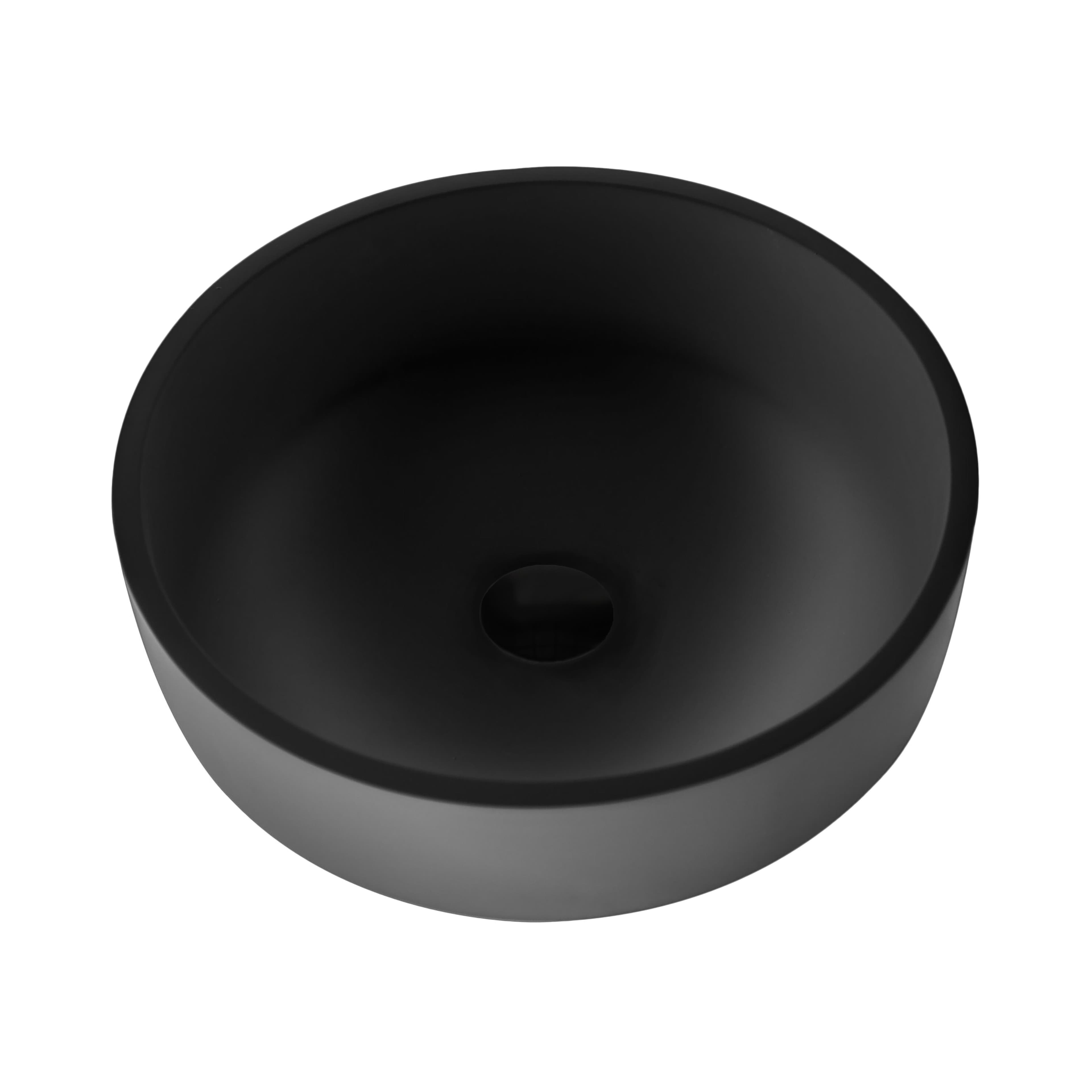 ALONI SOLID SURFACE VASQUE À POSER (42 x 14 cm) - NOIR MAT vue 1