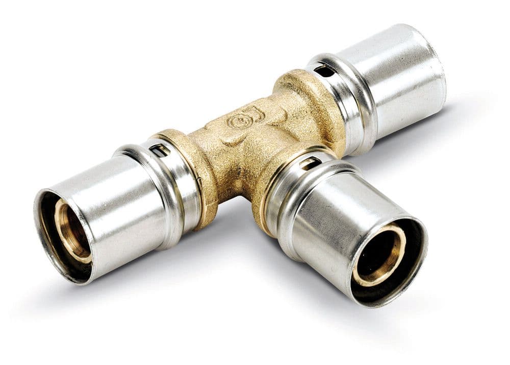 SYSTEMPEX Té tube alu raccord à sertir 40-40-40 vue 1