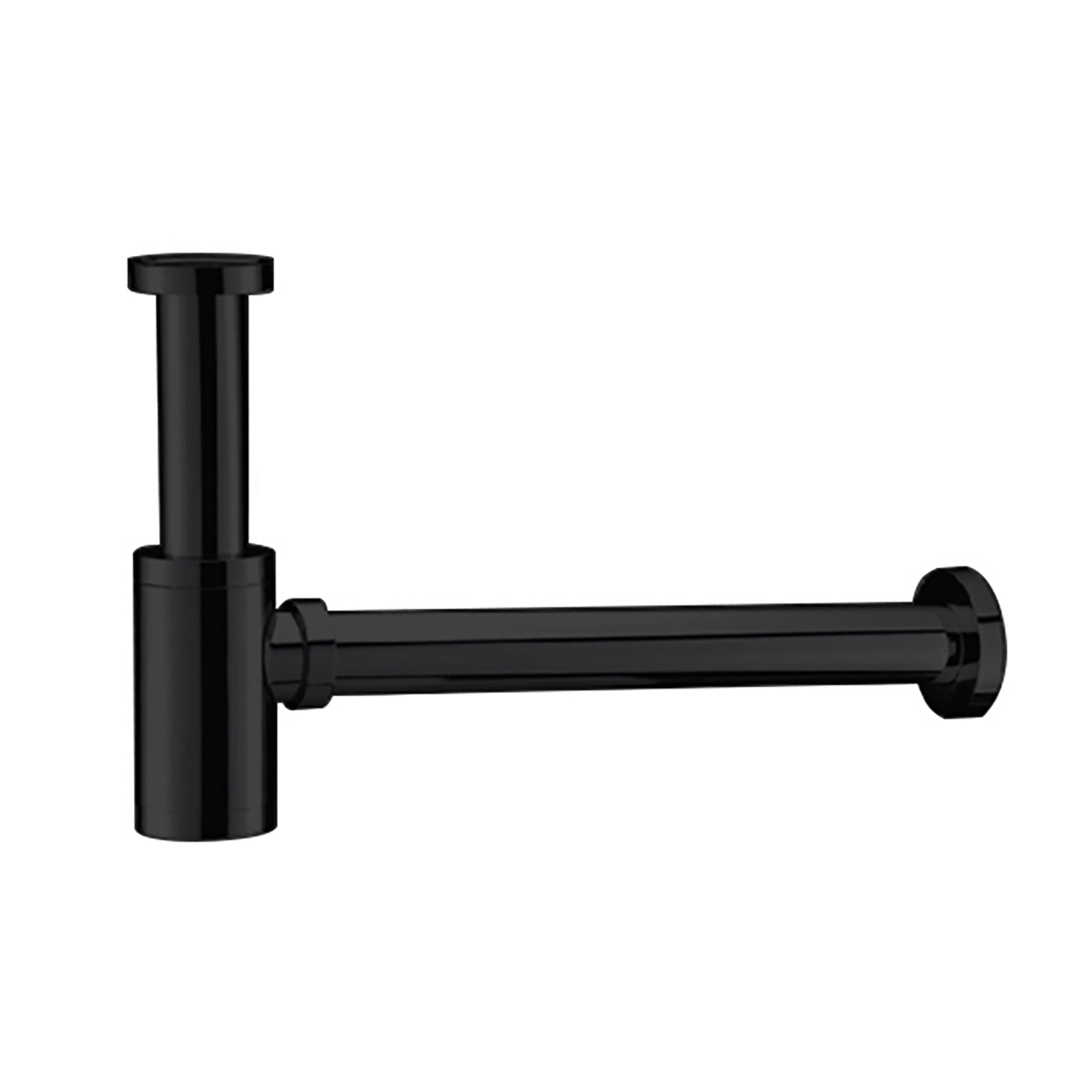 UNIFORMA SIPHON POUR LAVABO ET LAVE MAINS – NOIR MAT (PVD) vue 1