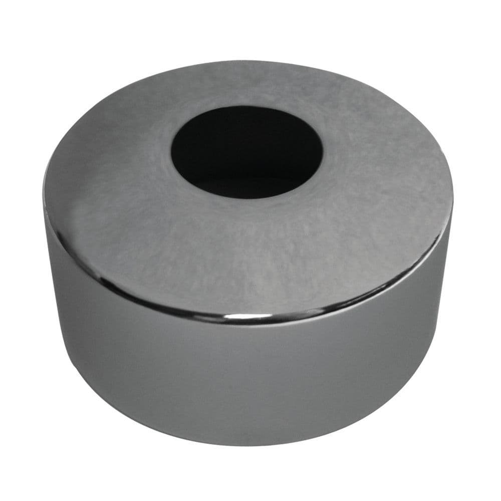 rosace chromé inox 1/2" hauteur 30 mm vue 1