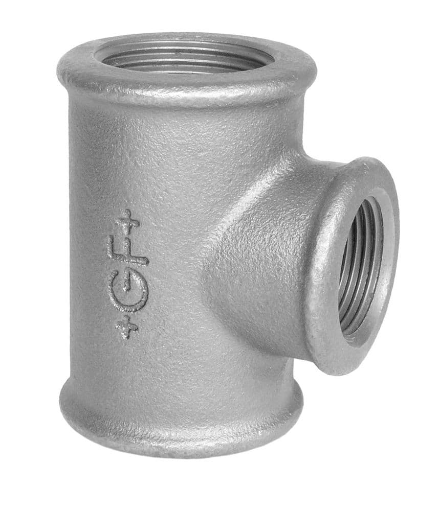 Gegoldg Fischer galvanisé nr.130 tee réduit 2" x 4/4" x 2" vue 1