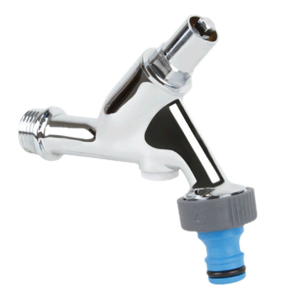 Altus robinet double service pour usage à clef Belgaqua/Kiwa chromé brillant vue 1
