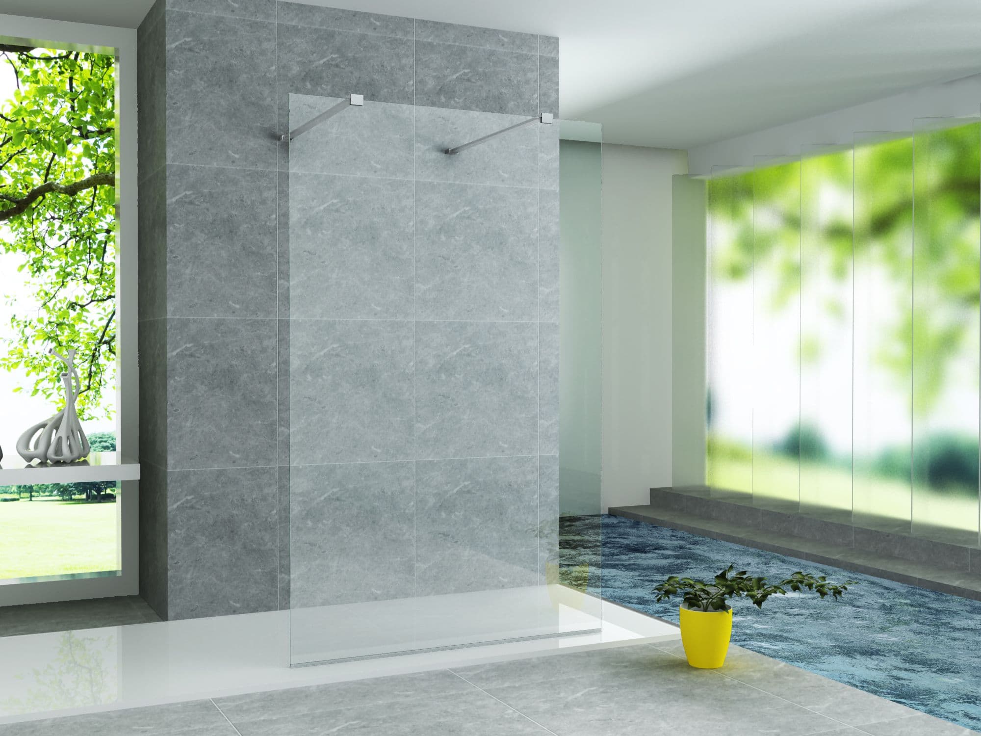 ALONI PAROI DE DOUCHE 8MM (100X200CM) vue 1