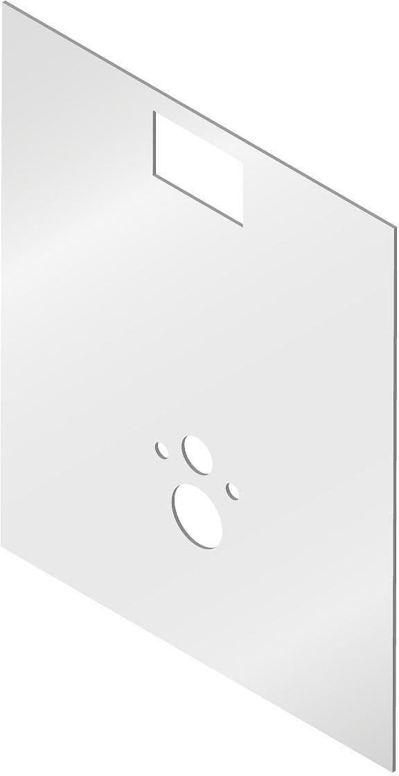 VOORZETWAND SYSTEMFIX/DUOFIX ACRYL PASPARTOE WIT GLANS/SATIJN vue 1