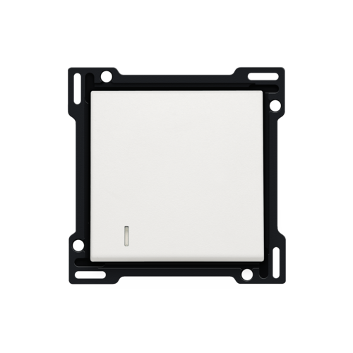 Set de finition avec voyant pour interrupteur ou bouton-poussoir simple, couleur white