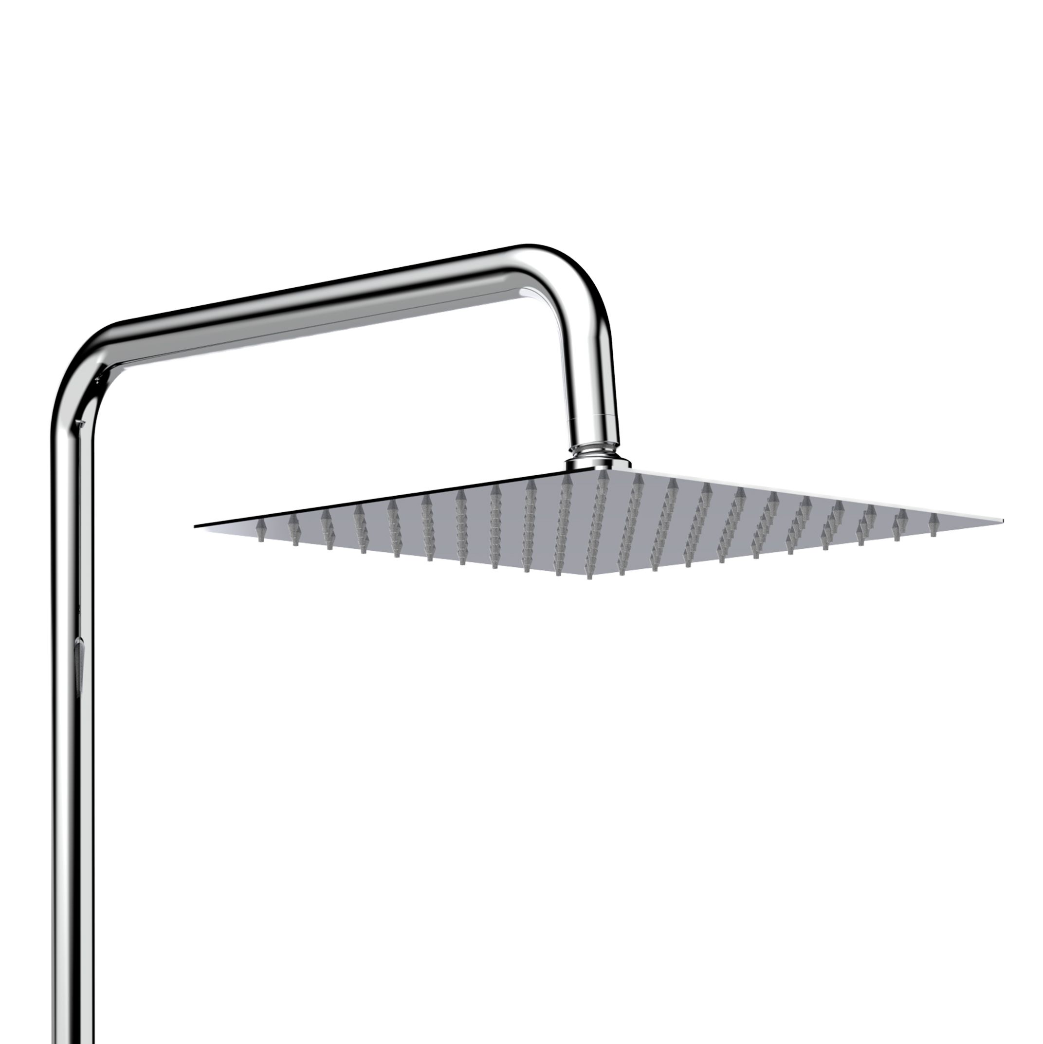 ALONI OPTIMA QUADRO SET DE DOUCHE À JETS DE PLUIE – THERMOSTATIQUE – MONTAGE APPARENT – COOL TOUCH - BELGAQUA – CHROME vue 4
