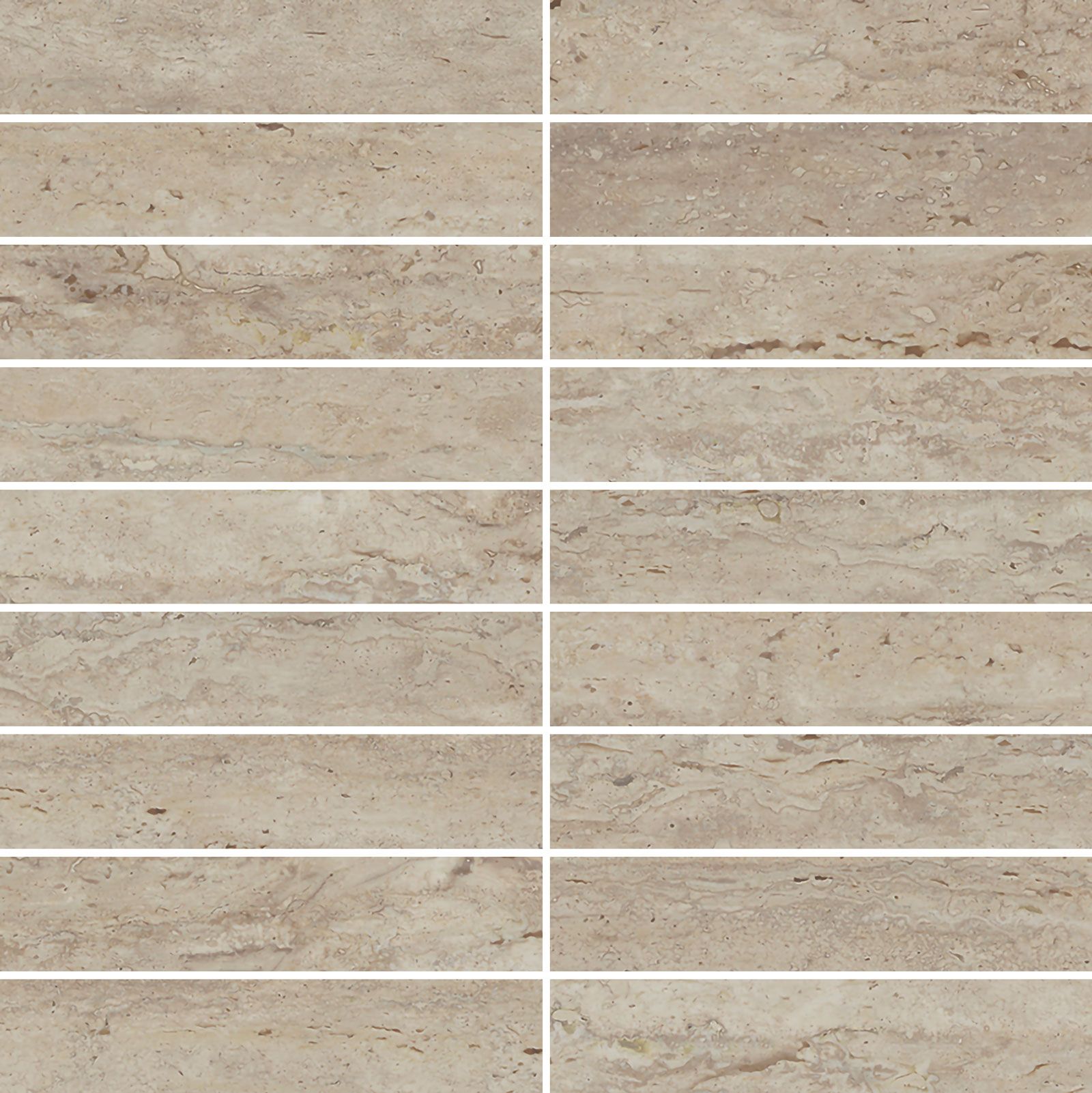 MOSAICO TRAVERTINO POL NOCE 30X30 (3X15)