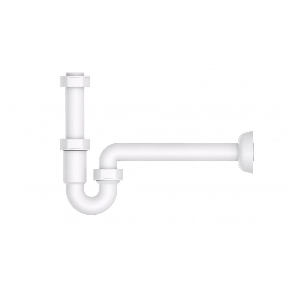 98801048 Tubular trap, plastic, white, 1 1/4" x 32 mm vue 2