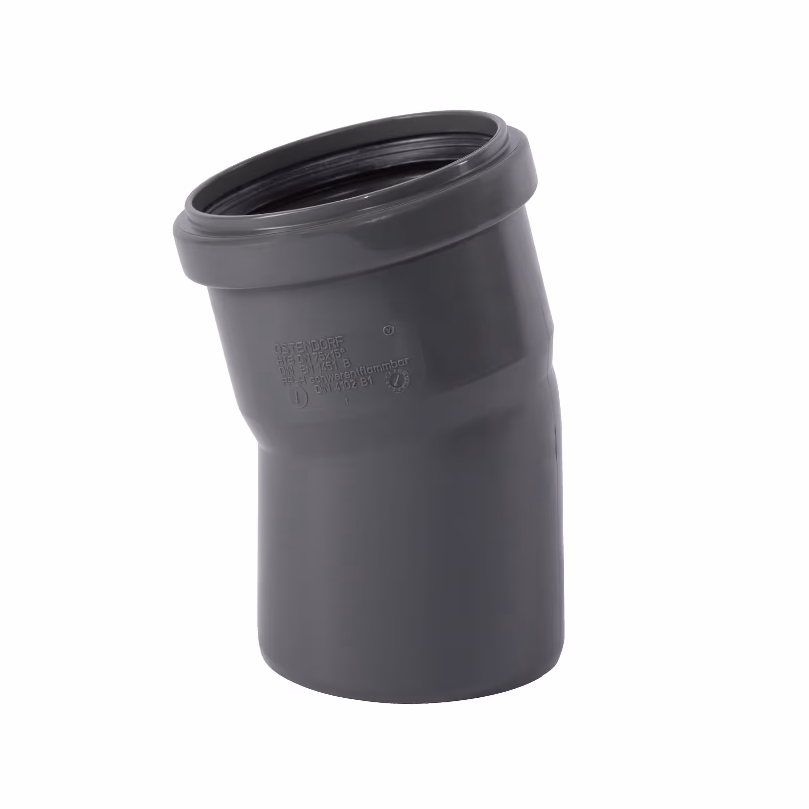 75MM COUDE PP GRIS 1XMM 15