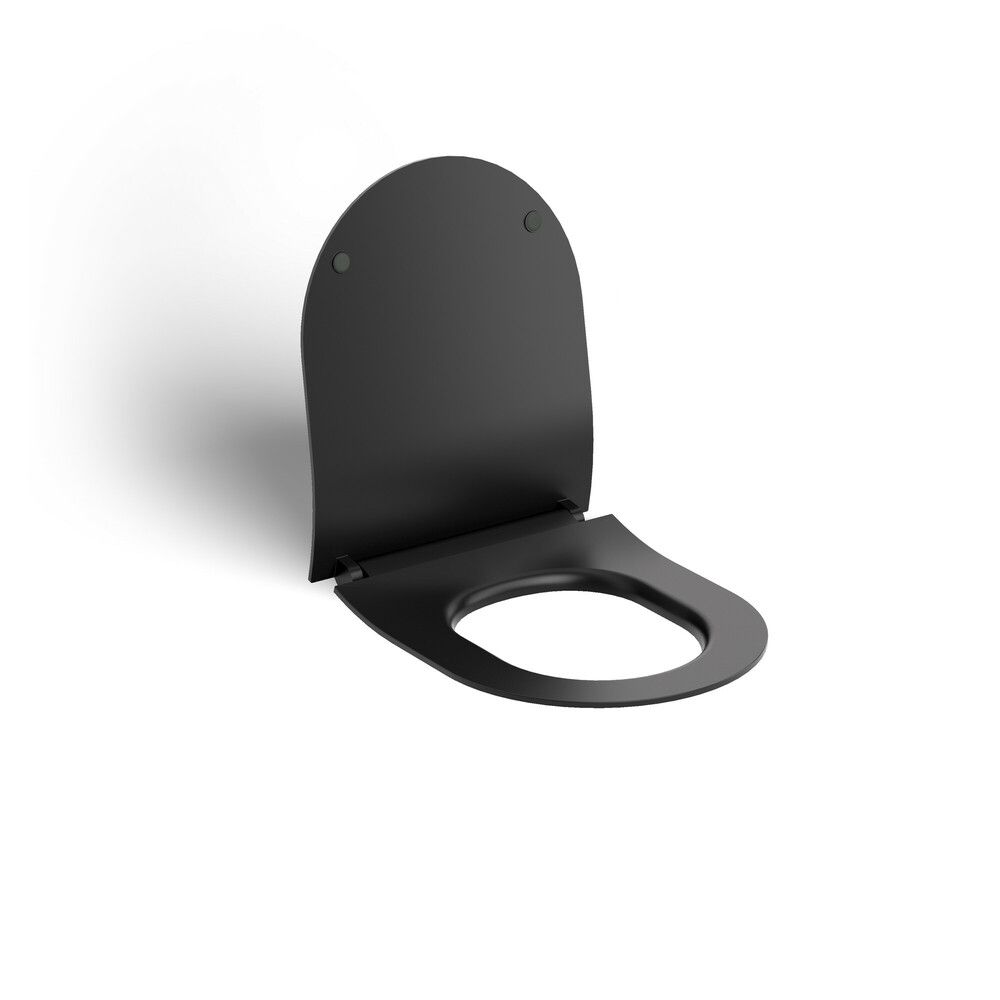 Clou Hammock Abattant Fin Soft Close Quick Release Noir Mat