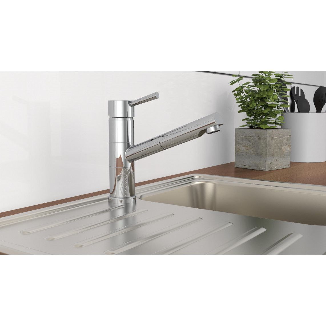 33770 UNICORN Sink mixer, chrome, with pull-out spout vue 10