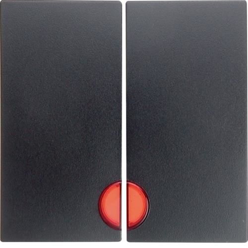 Touche avec voyant Rouge Berker S.1 / B.3 / B.7 Anthracite, mat