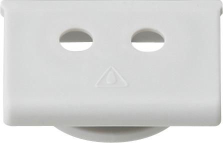 Adaptateur pour entrée de câble Gris double (entrée jumelée) pour câbles Ø 6 à 13mm.