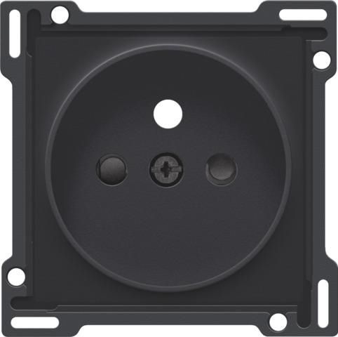 Set de finition pour prise de courant avec broche de terre et obturateurs de protection, pour Niko R